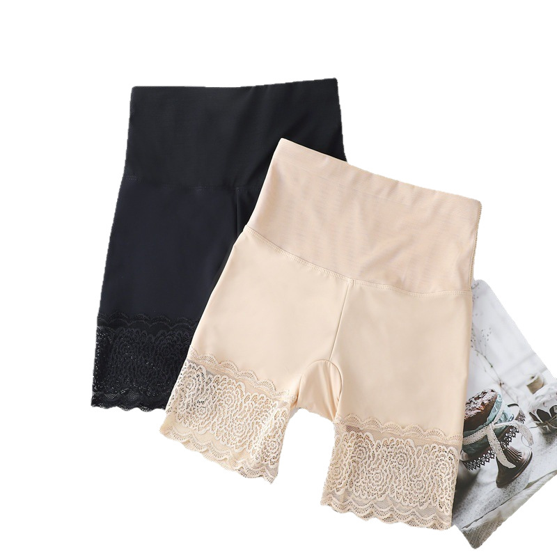 High-Waisted Tummy-Control Safety Pants for Women in Summer, Anti-Exposure, Non-Curling Underwear, Two-In-One Waist-Cinching Safety Pants