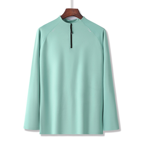 lulu autumn and winter new men's sports small collar half-zip long-sleeved tops outdoor running fitness quick-drying clothes