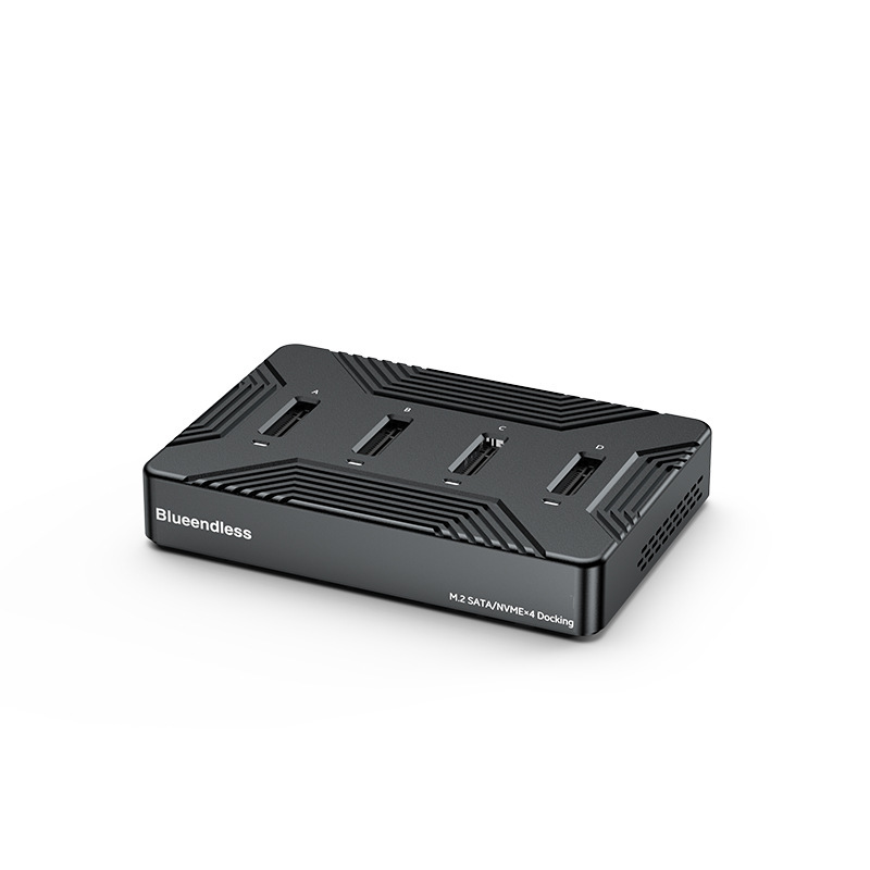 M.2 hard drive base four-bay nvme/sata dual-protocol solid-state drive box 10G high-speed typec reader