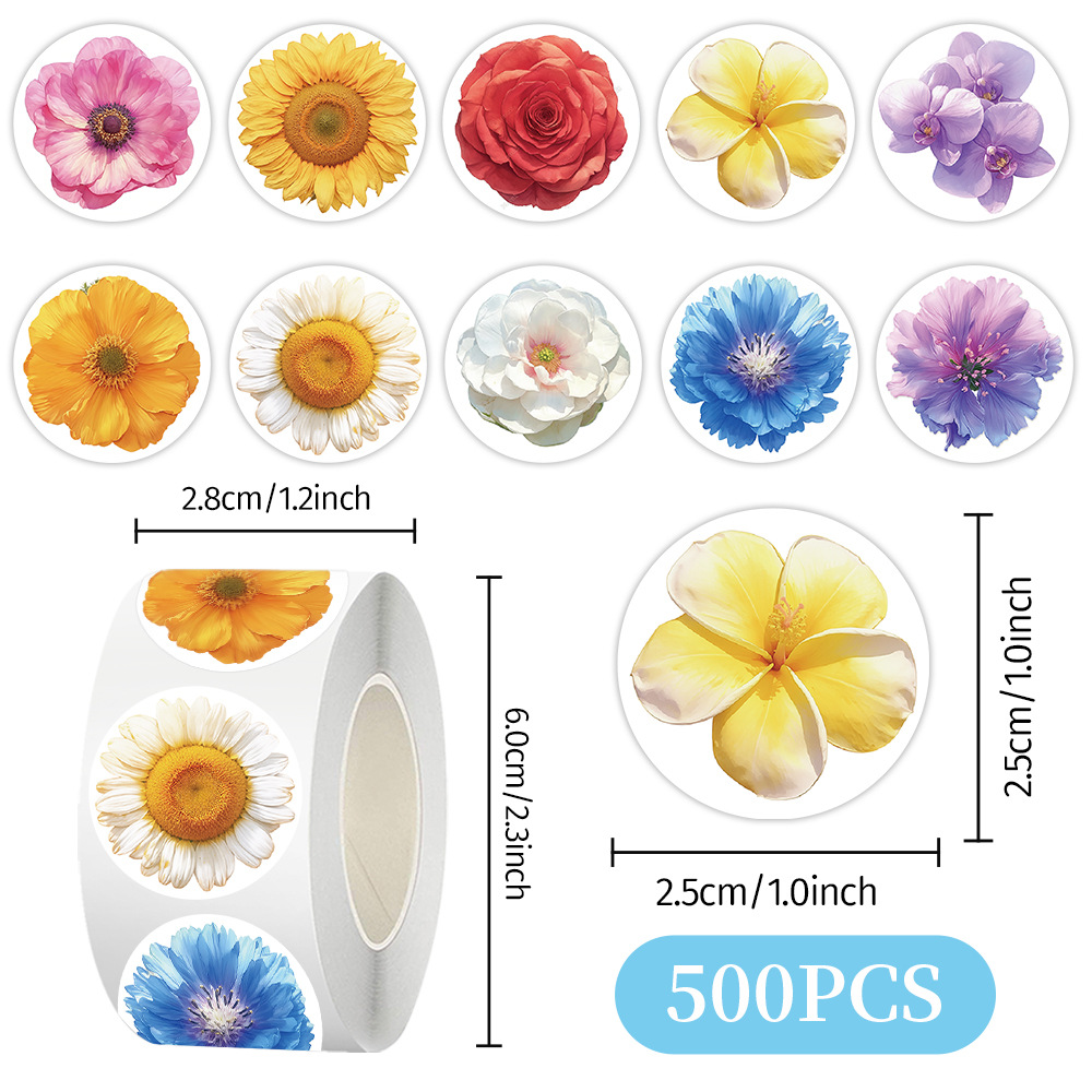 Cien tipos de dibujos animados pegatinas de animales rollo de recompensas para niños materiales didiy papelería cuaderno cinta adhesiva decoración