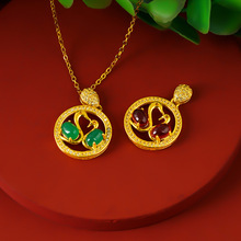 ��Ʒʱ��Ů���24k����������Բ�ε�׹ Խ��ɳ��ͭ�ƽ�����