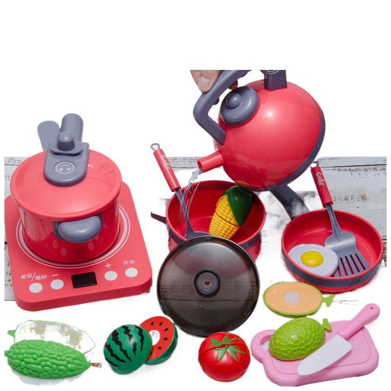 Children's family kitchenware, toy, set