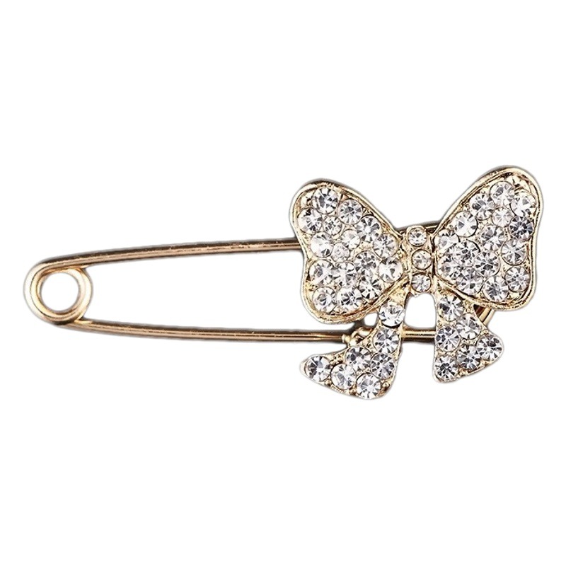 Corea del Sur de alta calidad aleación ramillete ropa ajustada a la cintura anti-exposición hebilla pequeño Cisne broche de las mujeres simple todo-fósforo PIN