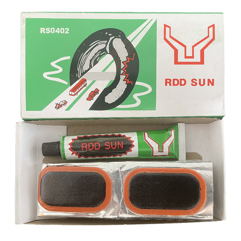 外贸工厂直销批发自行车摩托车补胎套装冷补胶补胎片防水高粘性