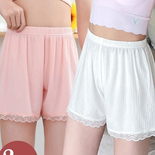 Girls' Summer Leggings Anti-Exposure Safety Pants Children's Modal Thin Shorts Loose Can Be Worn Outside