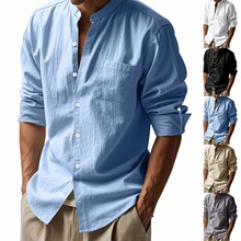 Y 38048 Men's Linen Shirt with Pocket ������� ŷ���羳