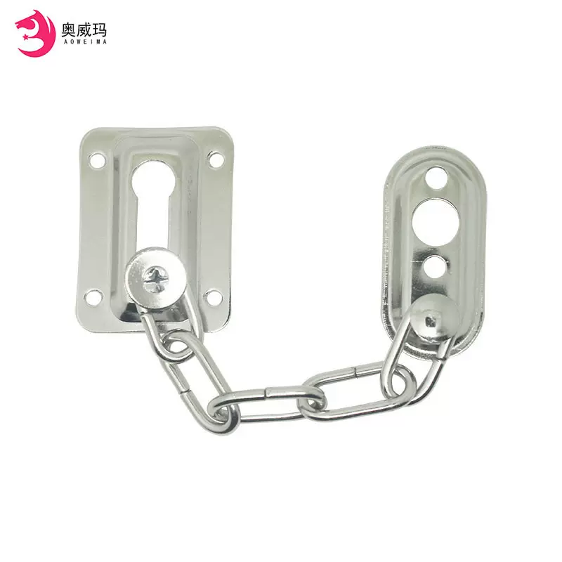 铁防盗链门链安全链条柜台展柜门扣门栓插销锁扣酒店反锁短款搭扣