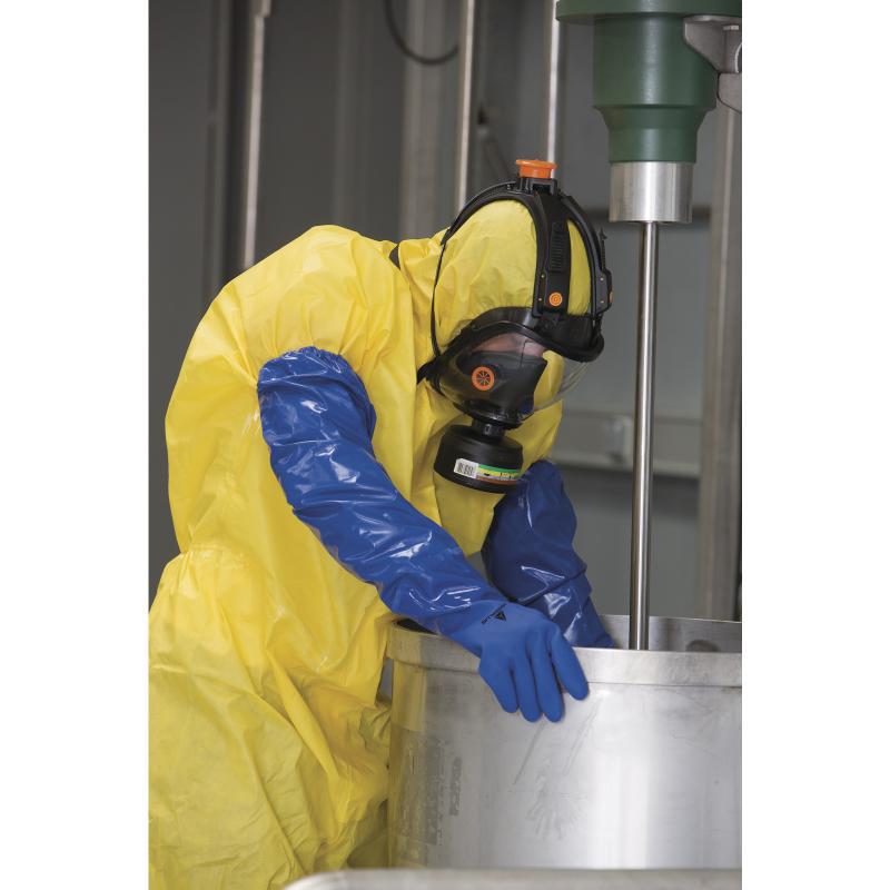 Delta 201766 cubierto de PVC forrado de algodón 62 cm guantes de trabajo resistentes a ácidos y álcalis