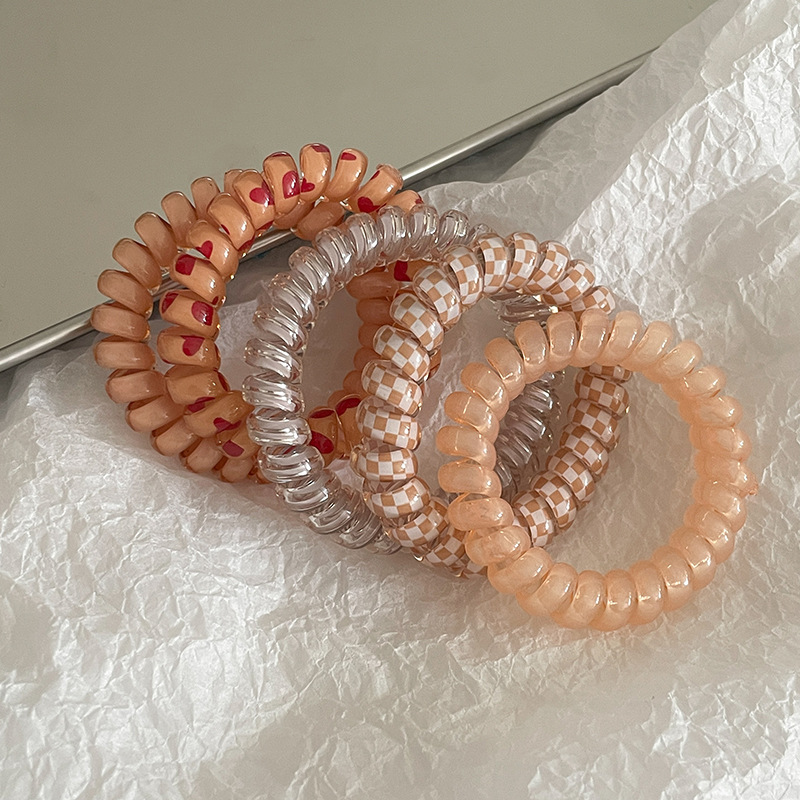 Trenza de burbuja de temperamento de moda, cuerda para el cabello, lazo para el cabello, nuevos accesorios para el cabello de alta gama para mujeres, cola de caballo simple, línea telefónica trenzada, banda de goma