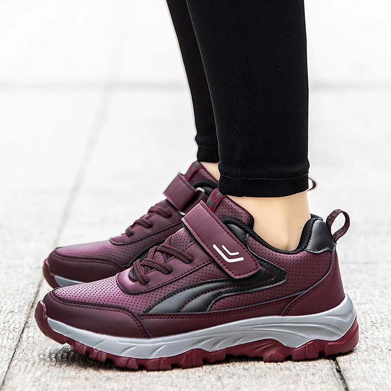 Обувь для мам больших размеров 2021, Осенние удобные кроссовки для пар среднего и пожилого возраста, прогулочная обувь, дышащая обувь на плоской подошве для женщин