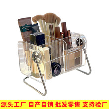 现货美容店化妆刷收纳盒分格置物架口红化妆品收纳盒透明亚克力盒
