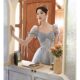 Blue Evening Dress Dress Banquet French Light Luxury Niche Temperament High-end High-end Princess Vocal Art Test Performance Female