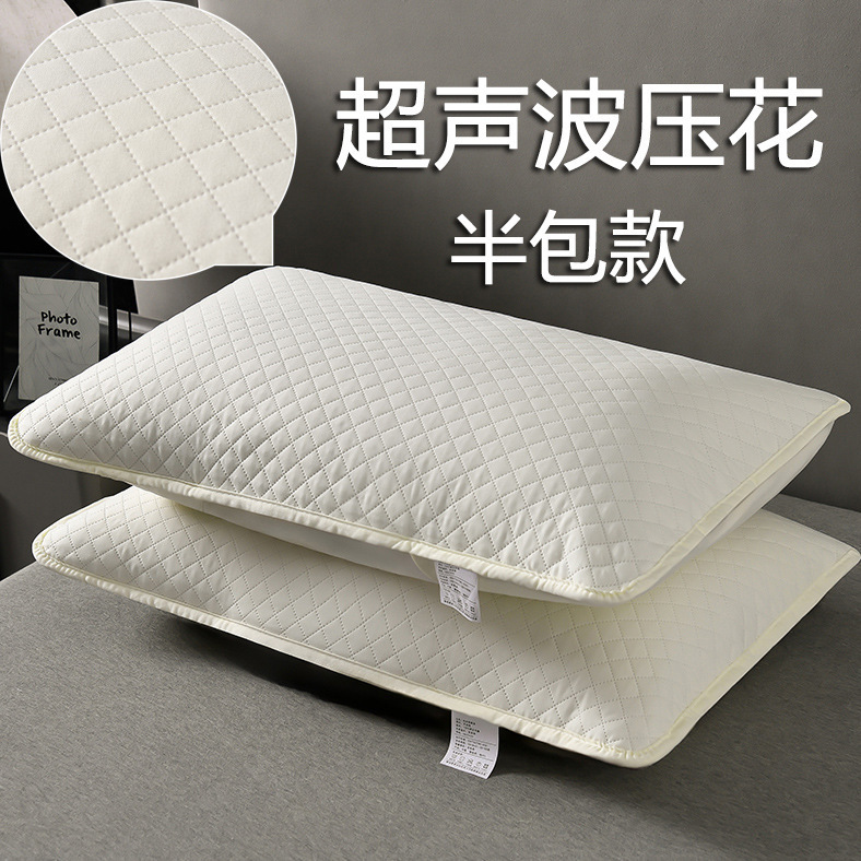 Ultrasonic embossed half bag white 1 pack