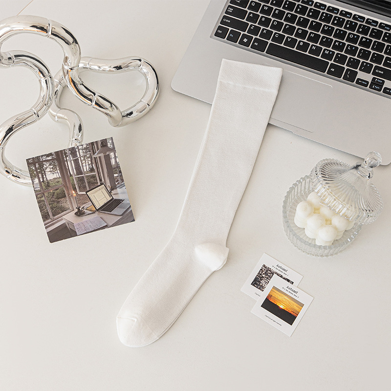 【송아지 양말】화이트