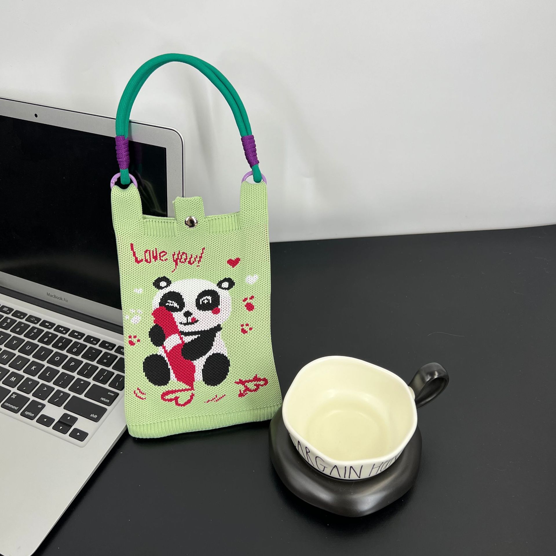 H마줄 크레용 팬더 + 짙은 녹색 대마줄