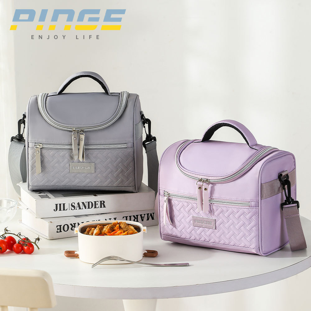 2025 New Insulated Lunch Box Bag Office Lunch Bag Crossbody Insulated Bag Large Capacity Ice Bag Portable Lunch Bag