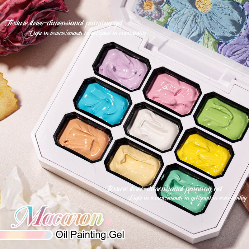 Macaron Nine-Grid Gel Polish Long-Lasting No-Wash Gradient Oil Painting Color Solid Nail Polish Gel Box Set Honeygirl Macaron Nine-Grid Gel Polish Long-Lasting No-Wash Gradient Oil Painting Color Solid Nail Polish Gel Box Set Honeygirl