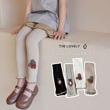 儿童打底裤春秋款棉女童九分连裤袜韩版纯色百搭女孩宝宝打底袜