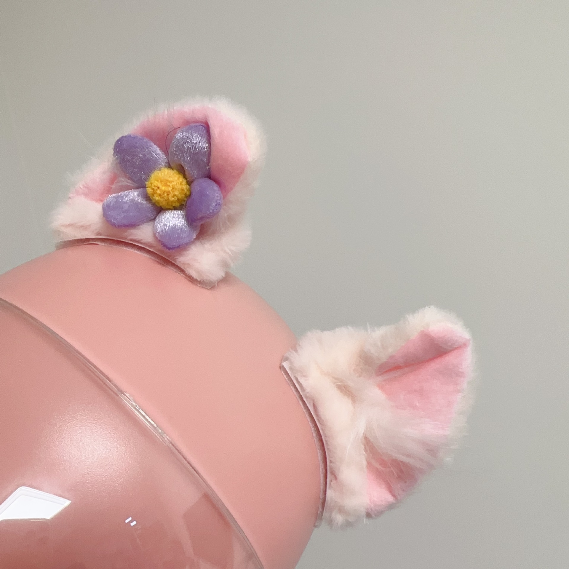 Cubierta de casco de esquí de dibujos animados lindo personalidad cálida placa única cubierta de casco de doble placa bicicleta muñeca cubierta decorativa a prueba de viento