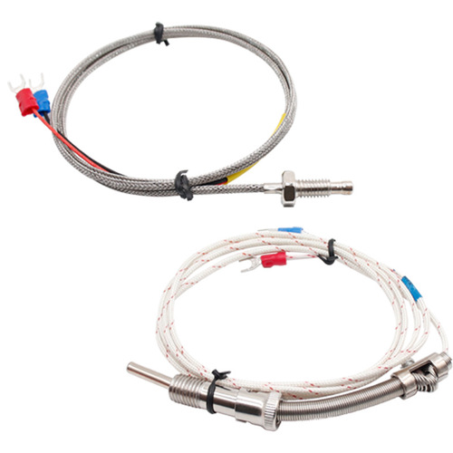 Thermocouple Thermal resistance K E CU50 PT100 Temperature control probe Temperature sensor 200mm rod screw