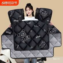 电动车挡风被冬季加绒加厚电瓶摩托车冬款防水防风罩春秋四季通用