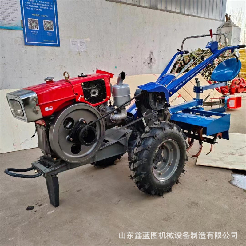 厂家直销8-35马力水冷柴油农用手扶拖拉机配套多种农机具现货供应