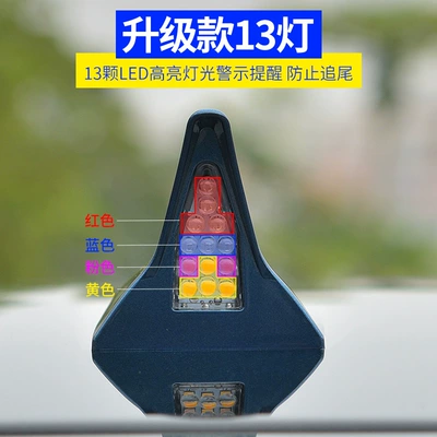 vehicle antenna, antenna solar LED roof