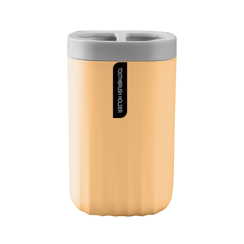 Patrón de onda Estilo nórdico cepillo de dientes caja de almacenamiento de plástico baño Baño hogar lavado taza de almacenamiento rack taza cepillo de dientes titular