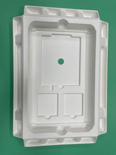 White Wet-Pressed Sugarcane Bagasse Sugarcane Paper Biodegradable Large Paper-Plastic Pulp Tray Inner Support Packaging Protection