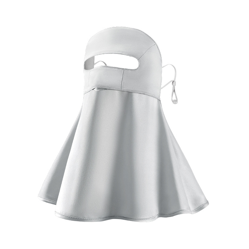 Leiqi siidist päikesekaitse naistele, kogu näo ja kaela UV-kaitse, suvine autojuhtimine ja jalgrattasõit, päikesevari ja hingav mask_voghion.com