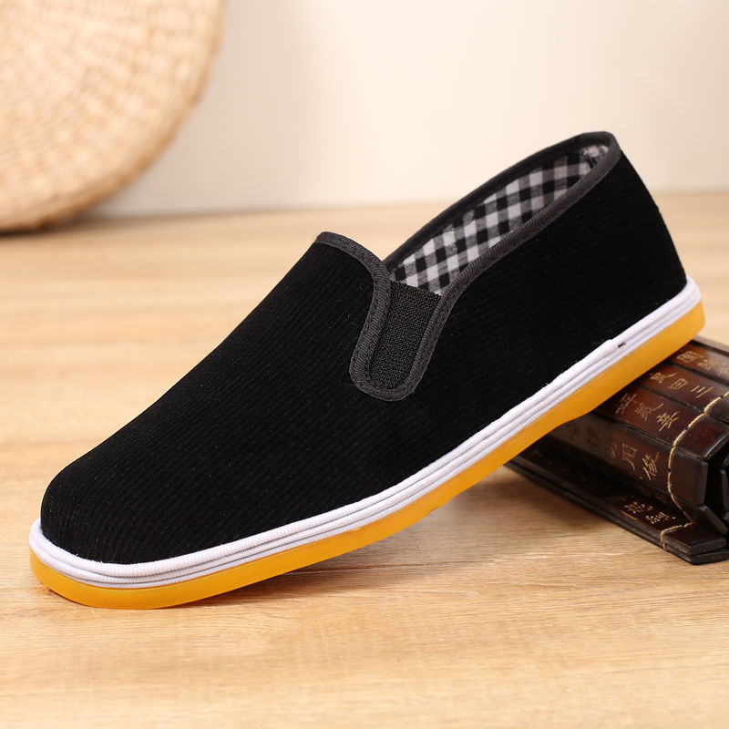 Old Beijing Cloth Shoes, Single Strap Work and Casual Shoes, Safety Shoes, Spring and Autumn Drivers' Shoes, Men's Casual Shoes, Layered Sole, Breathable