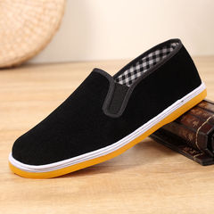 Old Beijing Cloth Shoes, Single Strap Work and Casual Shoes, Safety Shoes, Spring and Autumn Drivers' Shoes, Men's Casual Shoes, Layered Sole, Breathable