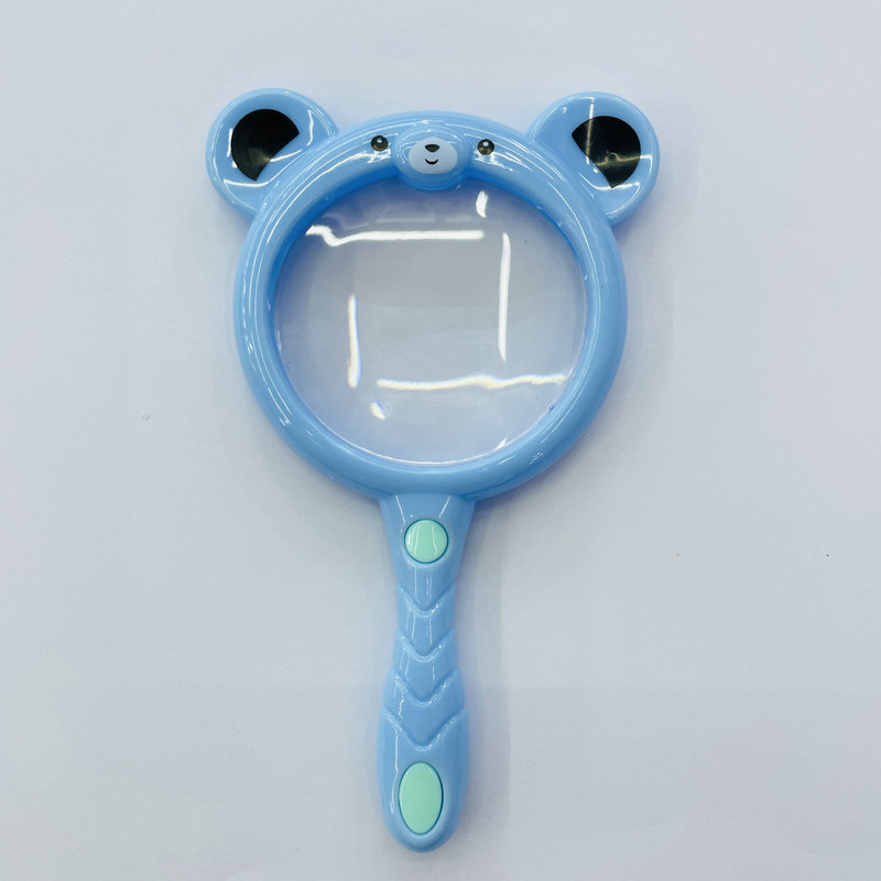 Niños anti-caída de mano de dibujos animados animal lupa Kinder ciencia experimento juguete niños lindo regalo
