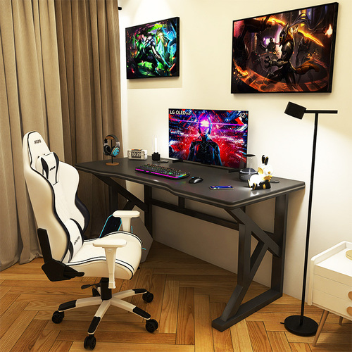 Wholesale e-sports table home desktop computer table bedroom simple table and chair set rental house workbench office desk small