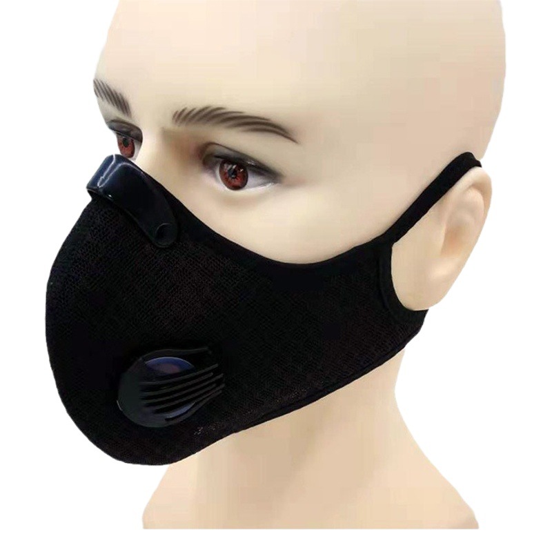 Cross-border Sports riding mask outdoor skateboard sports breathable mask activated carbon filter KN95 cotton filter mask