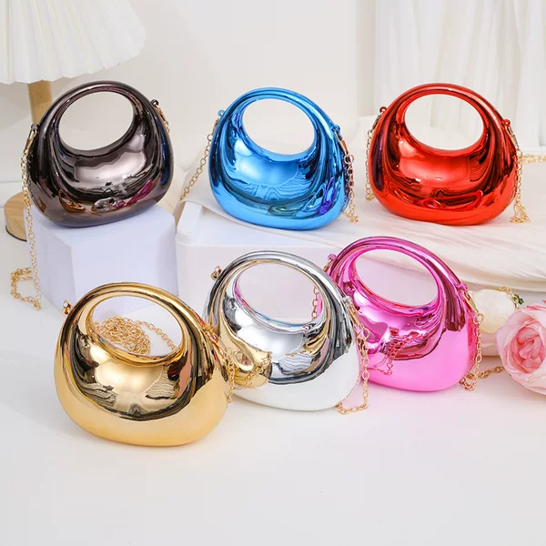 2026 New Cross-Border Acrylic Evening Bag for Women, Mini Handbag, Chain Crossbody Bag, Small Lipstick Bag