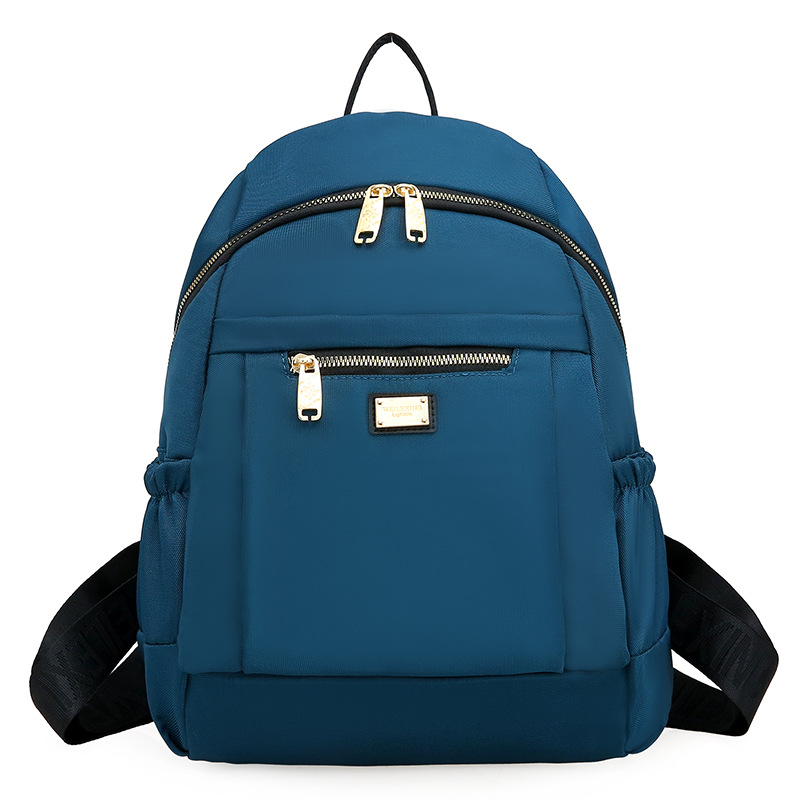Multi-capa ligera de gran capacidad madre bolsa de viaje de ocio al aire libre de las mujeres mochila portátil simple contraste de color mochila