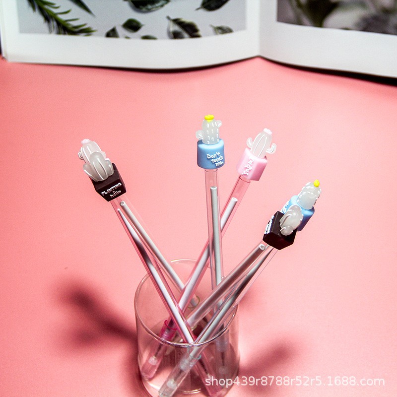 투명한 선인장 젤 펜