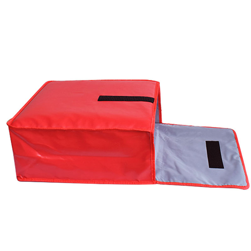 Extranjero caliente nueva 16 pulgadas pizza bolsa de aislamiento de pizza cuadrado impermeable bolsa de entrega de comida pizza americana pizzabag
