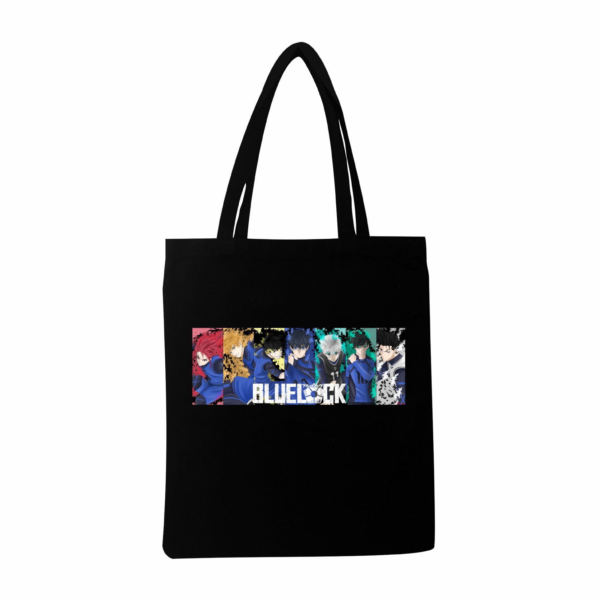 Comercio exterior venta caliente azul prisión Blue Lock impreso bolso de lona bandolera estudiante moda bolso