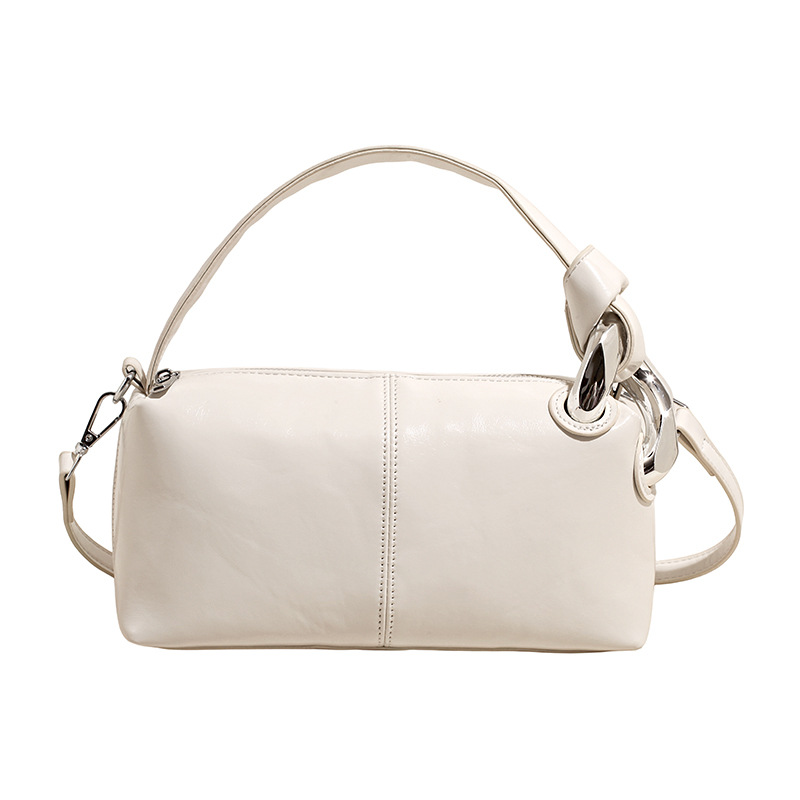 Transfronterizos de alta calidad de tela de cera de aceite bolso de almohada de mano para mujeres 2026 nueva moda lujosa ligera versátil mochila