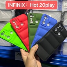 精孔荧光1.5MM适用INFINIX型号HOT20PLAY潮流欧美风羽绒服手机壳