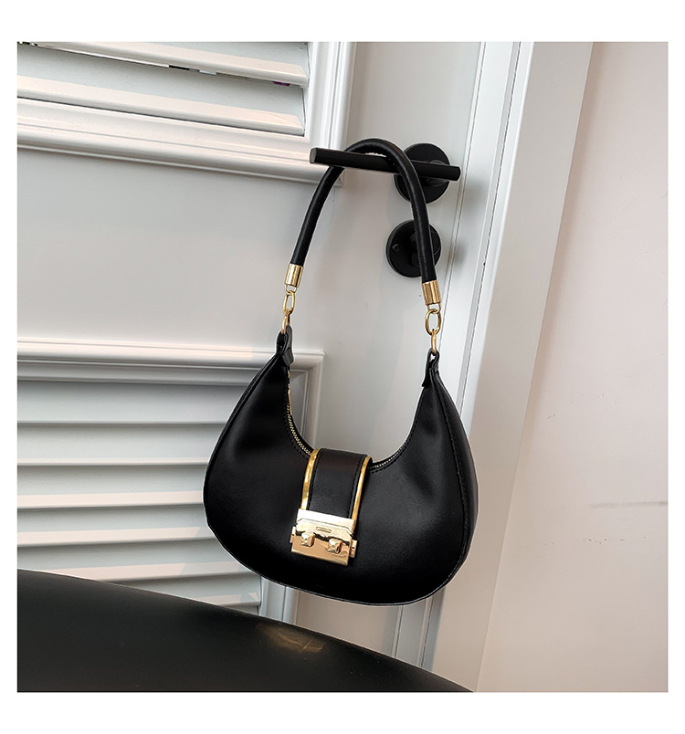 Retro Shoulder Bag For Women Crescent Armpit Bag Candy Colour_voghion.com