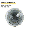 Manufacturers supply glass lotus leaf plate glass smoke gray plate hammer -patterned glass fruit plate home living room disk