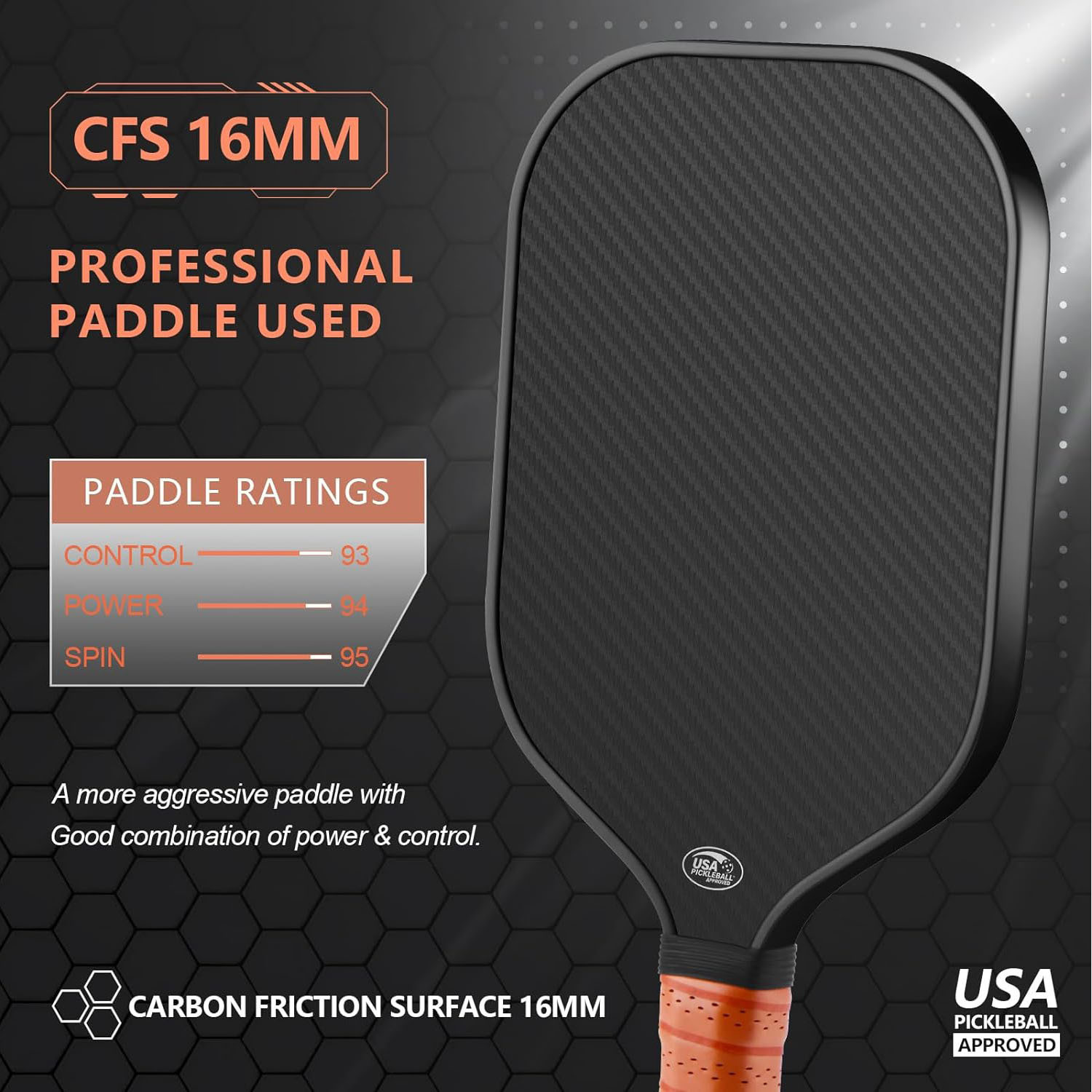 3K Full Carbon Fiber Pickleball Racket Carbon Graphite Honeycomb Board Outdoor Sports Cross-Border Gift Pickleball