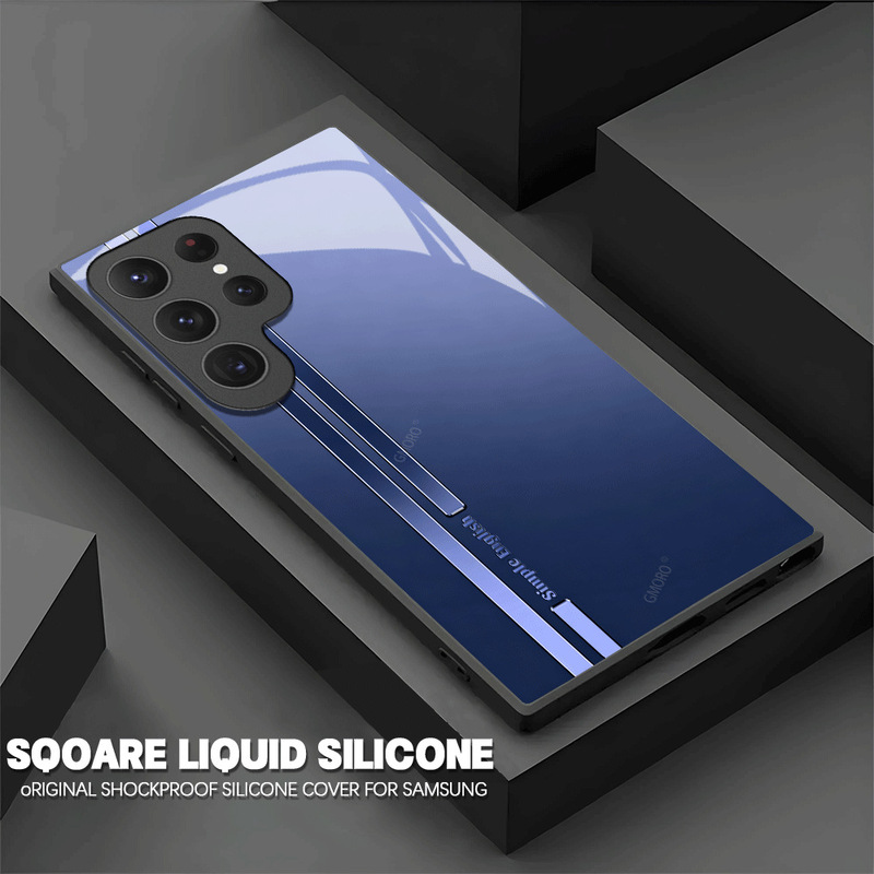Cross-Border Hot-Selling Business-Style Tempered Glass Case for Sumsungs23Fe Mobile Phone Case Processing, Production, and Wholesale Protective Cover