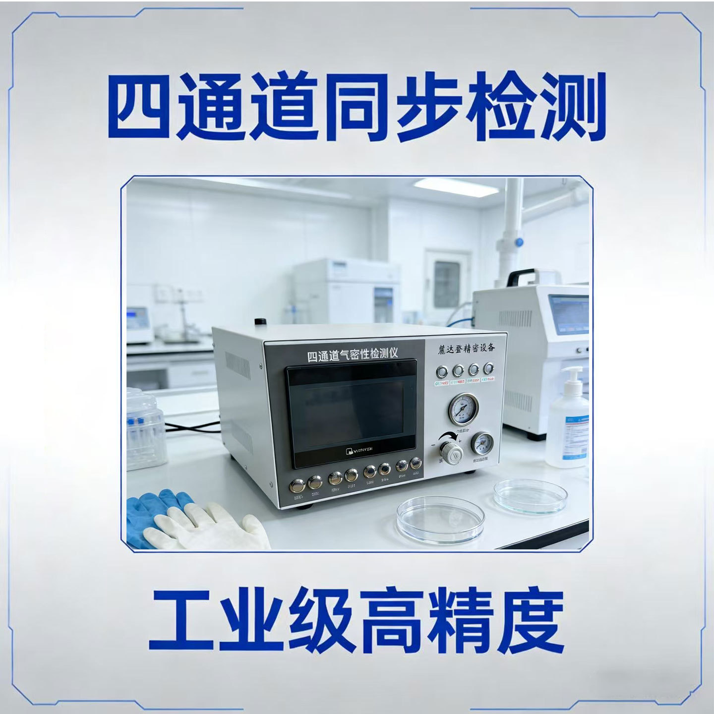 气密性检测仪工业级 四通道高精度测漏仪 麓达登密封防水检测设备