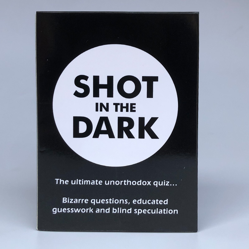 Foreign trade hot English version Shot in the Dark night shooting card couple Q & A game card