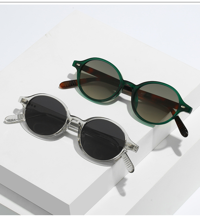 Elegant Streetwear Color Block PC UV400 Protection Oval Frame Full Frame Glasses display picture 4