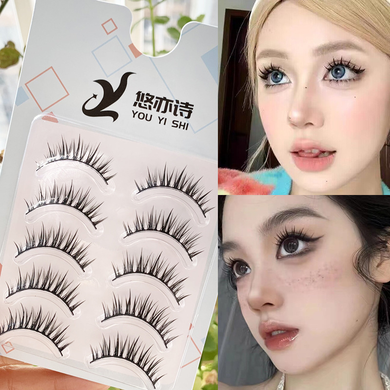 Youyishi hard stem cartoon wet eyelashes wheat ears Barbie big eyes thick hair flu eyelashes for eyelash beauty shop